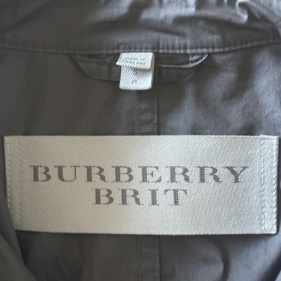 EXTREME RARE Burberry Olive Jacket with Burberry print collar - Picture 3 of 6